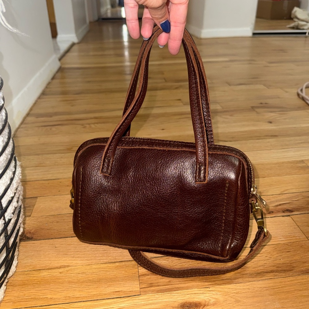 Portland Leather Brown Crossbody Bag
